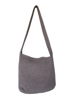 The Sak Gray Crochet Shoulder Bag